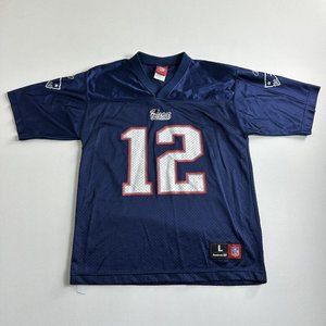 REEBOK‎ Football Jersey Tom Brady New England Patriots NFL Youth Boys L 14-16